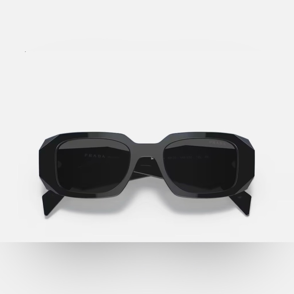 Prada PR 17WS Angular Black Sunglasses - Picture 3 of 15